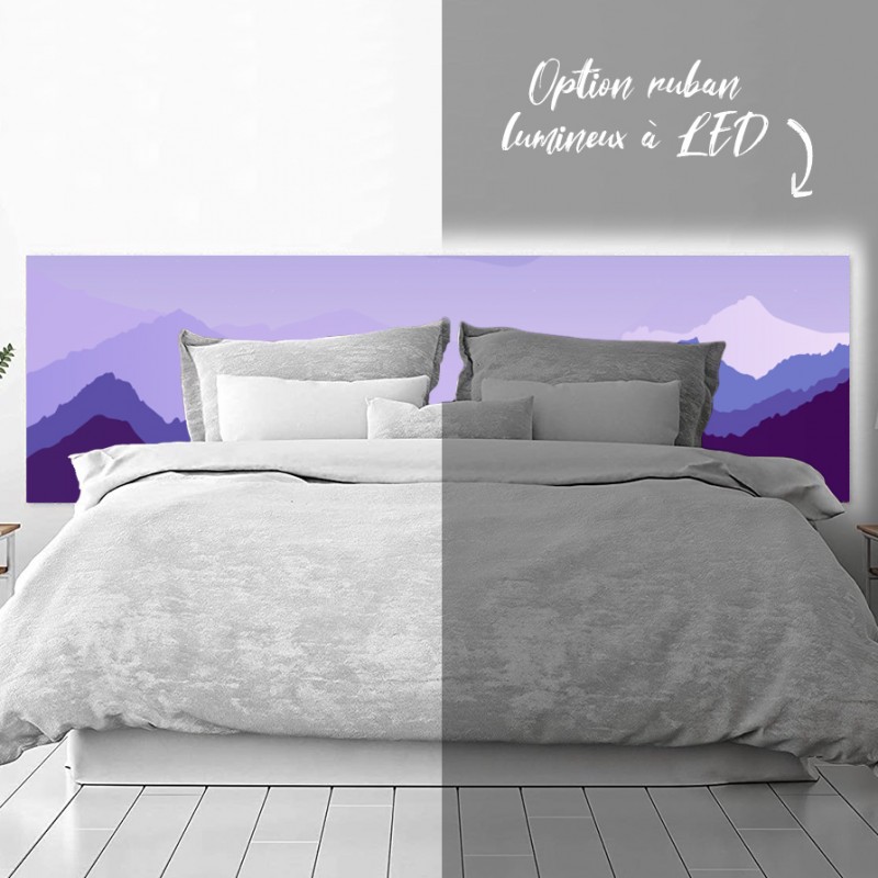 Tête de Lit Imprimé Montagne nuit étoilée