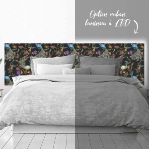 Tête de Lit Imprimé Paon