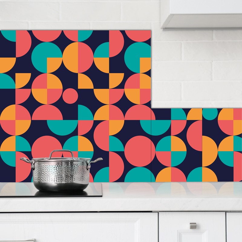 Crédence déco pour Cuisine avec motif Bauhaus