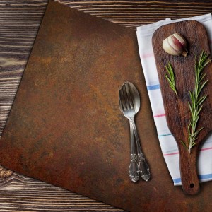 Set de Table Effet Acier Rouillé