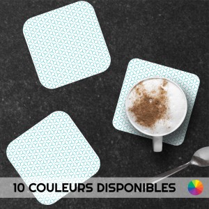 6 dessous de verre personnalisable de décoration de table pour votre maison Motif Géométrique