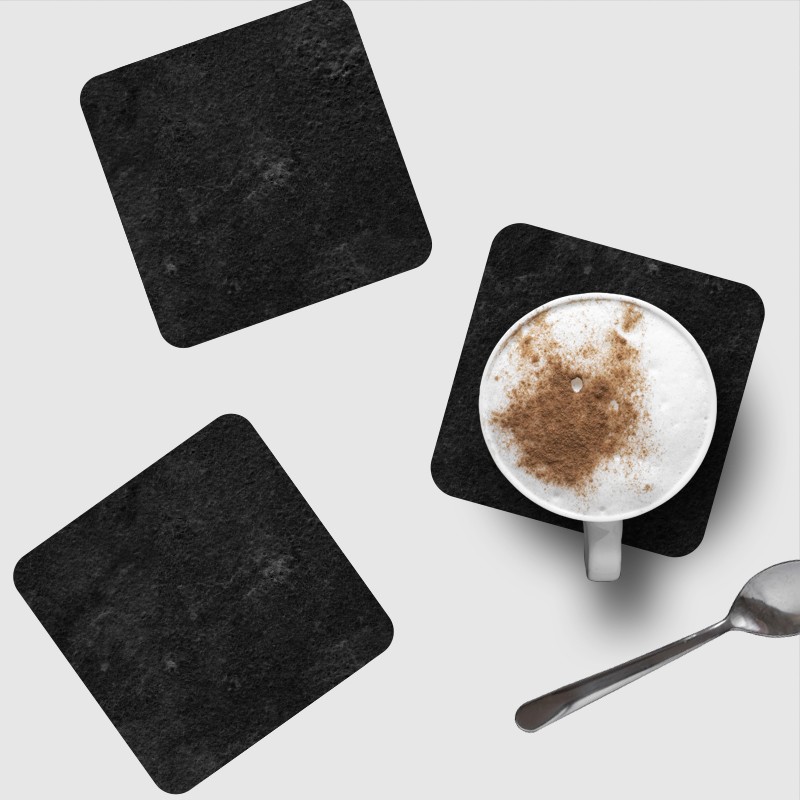 6 dessous de verre personnalisables de décoration de table motif Ardoise