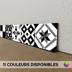 Plinthes déco intérieur maison dibond motifs Carreaux de ciment