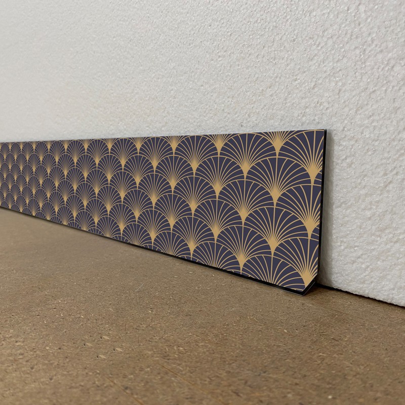 Plinthes déco intérieur maison dibond motifs art déco nuit