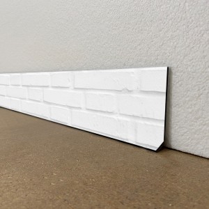 Plinthes de décoration de maison motif Briques Blanches