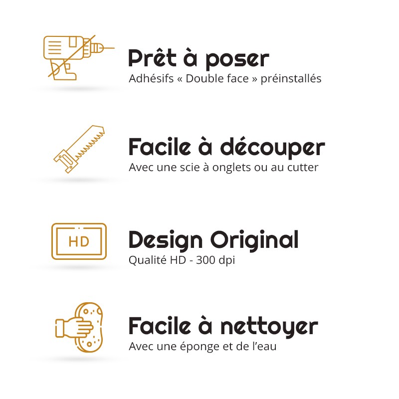 Plinthes déco fiche technique