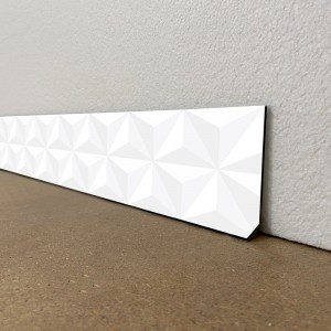 Plinthes de décoration de maison motif Triangle 3D