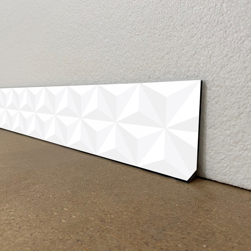 Plinthes de décoration de maison motif Triangle 3D