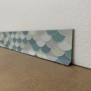 Plinthes de décoration de maison motif écailles