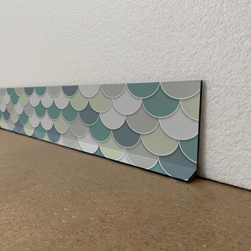 Plinthes de décoration de maison motif écailles