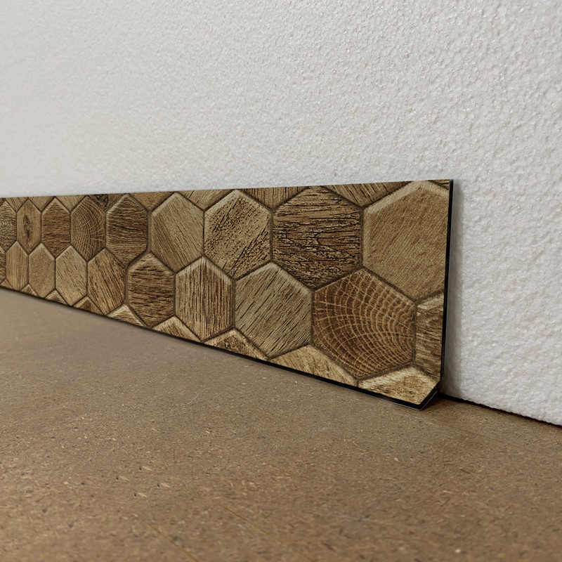 Plinthes de décoration de maison motif abeille bois