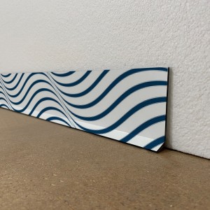 Plinthes de décoration de maison motif vague simple