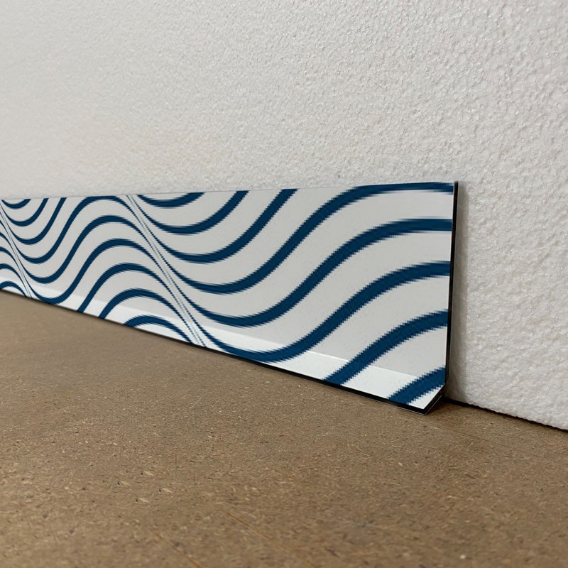 Plinthes de décoration de maison motif vague simple