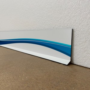 Plinthes de décoration de maison motif vague