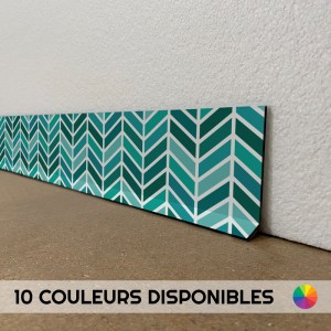 Plinthes de décoration de maison motif chevrons