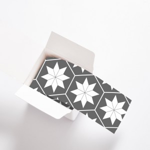 Surplinthes Adhésives décoratives carreaux fleurs béton