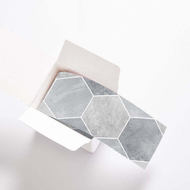 Surplinthes Adhésives carreaux hexagones béton