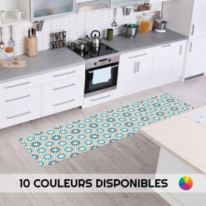 Tapis de décoration en pvc imprimé effet Mosaïque