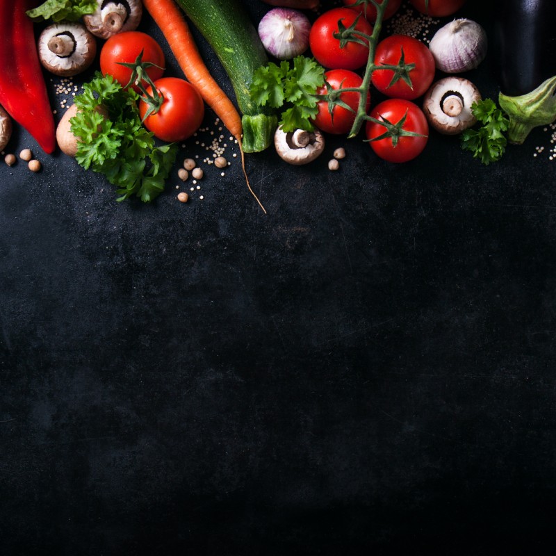 Tapis de décoration en pvc imprimé Légumes