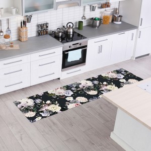 Tapis de décoration en pvc imprimé Fleurs