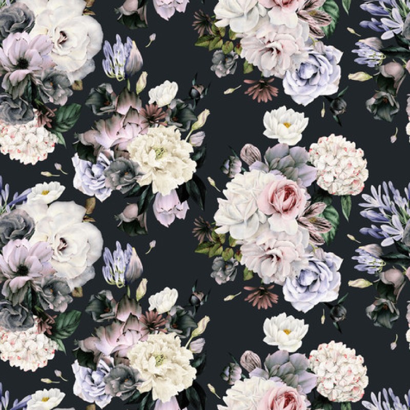 Tapis de décoration en pvc imprimé Fleurs