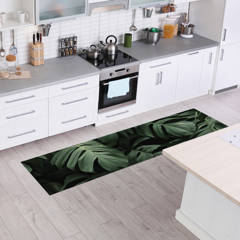 Tapis de décoration en pvc imprimé Feuilles
