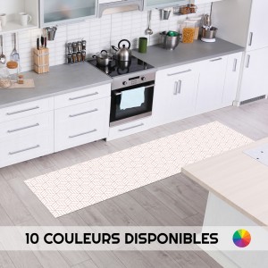 Tapis de décoration en pvc imprimé Cubes Lignes