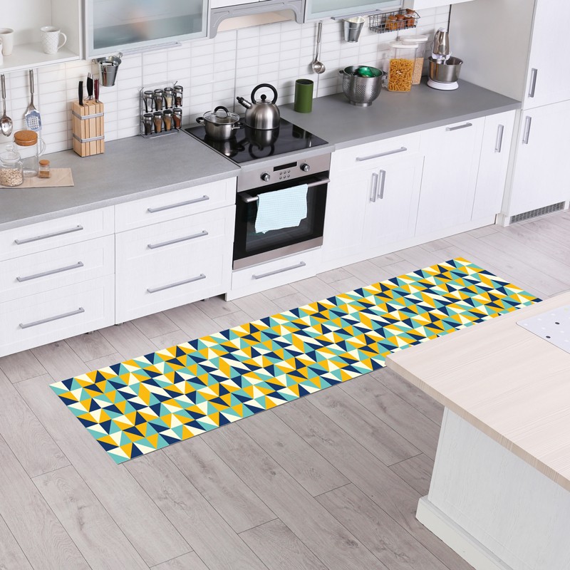 Tapis de décoration en pvc imprimé Carreaux géométriques