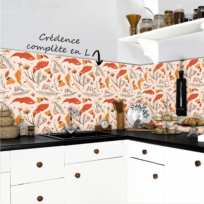 Crédence Cuisine Automne