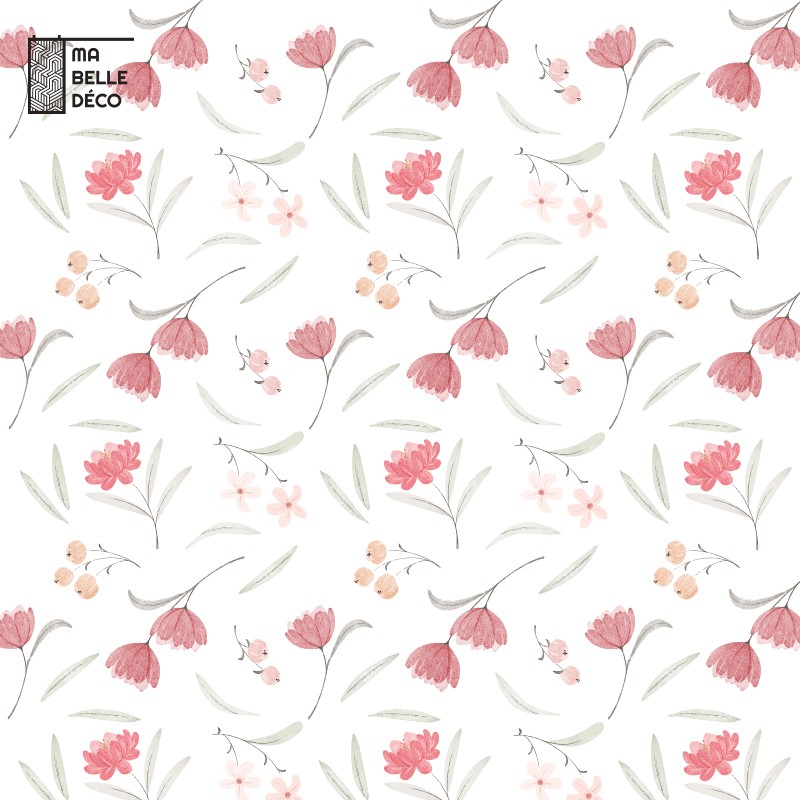 Crédence Cuisine Printemps Floral Pastel