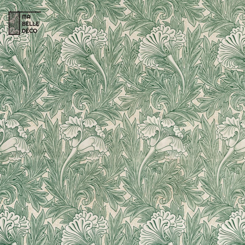 Crédence Cuisine Dessin Tulipes Vertes