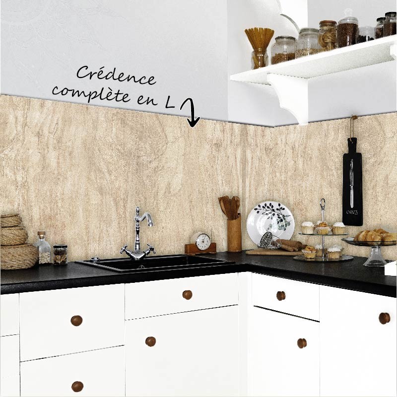 Crédence Cuisine Bois clair (Autre version)