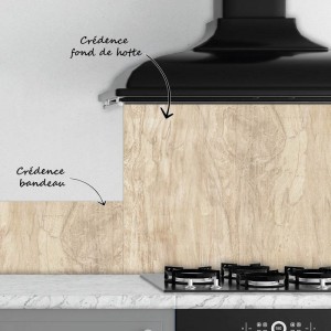 Crédence Cuisine Bois clair (Autre version)