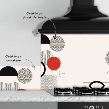 Crédence De Cuisine En Verre – Panneau Mural 100x50 Cm – Motif Art Abstrait Vert Noir