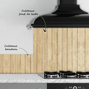 Crédence Cuisine Bois de Chêne Clair