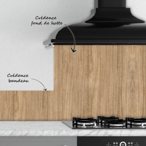 Crédence Cuisine Bois de Chêne Clair 2