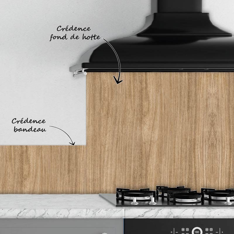 Crédence Cuisine Bois de Chêne Clair 2