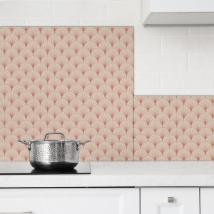 Crédences Cuisine déco Art Déco Rouge sur mesure