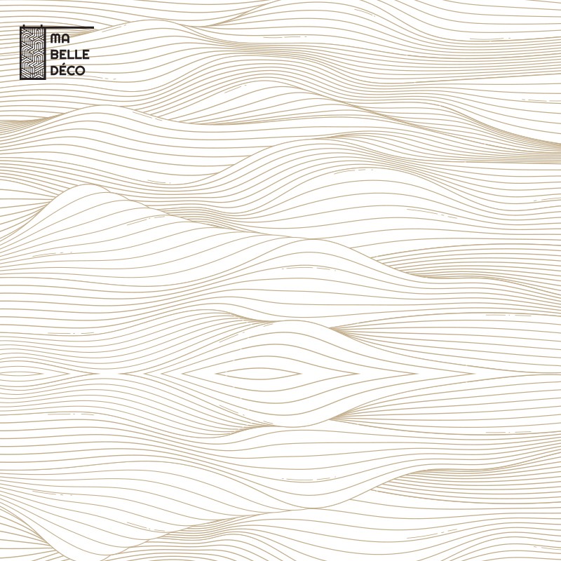 Crédence Cuisine Lignes Formes Abstraites Marron