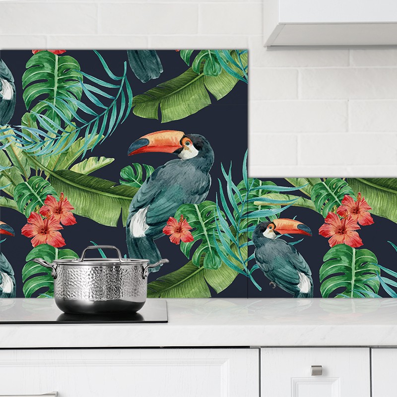 Crédences Cuisine déco Jungle sur mesure