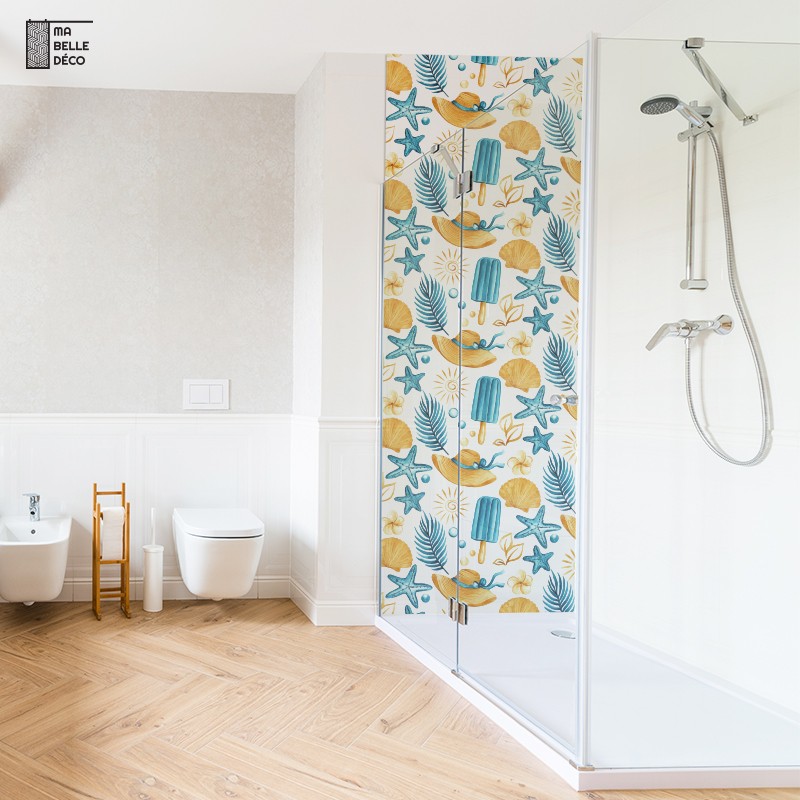 Crédence Salle de bain Plage Été