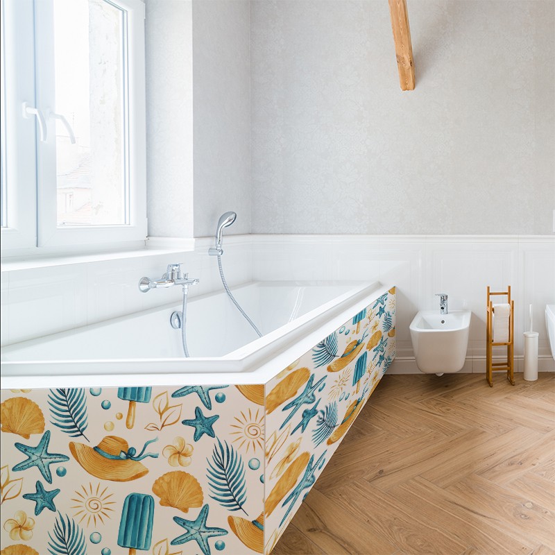 Crédence Salle de bain Plage Été