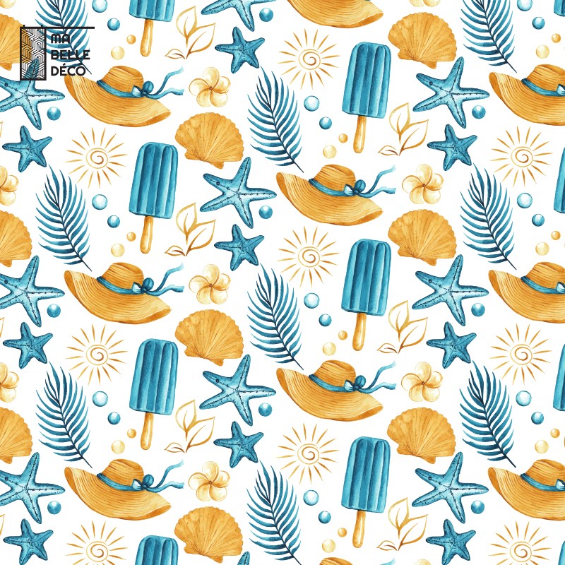 Crédence Salle de bain Plage Été - Motif