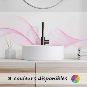 Crédence Salle de bain Vagues abstraites