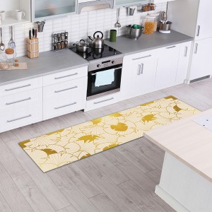 Tapis Art Déco Gingko Or