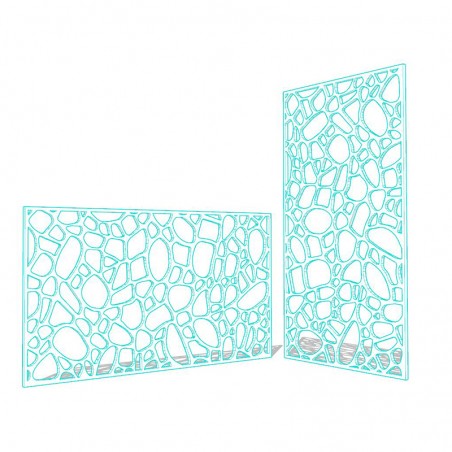 Claustra motifs pierre décoratif ajouré sur mesure pour clôture extérieur en PVC ou Dibond ou cloison intérieure en bois