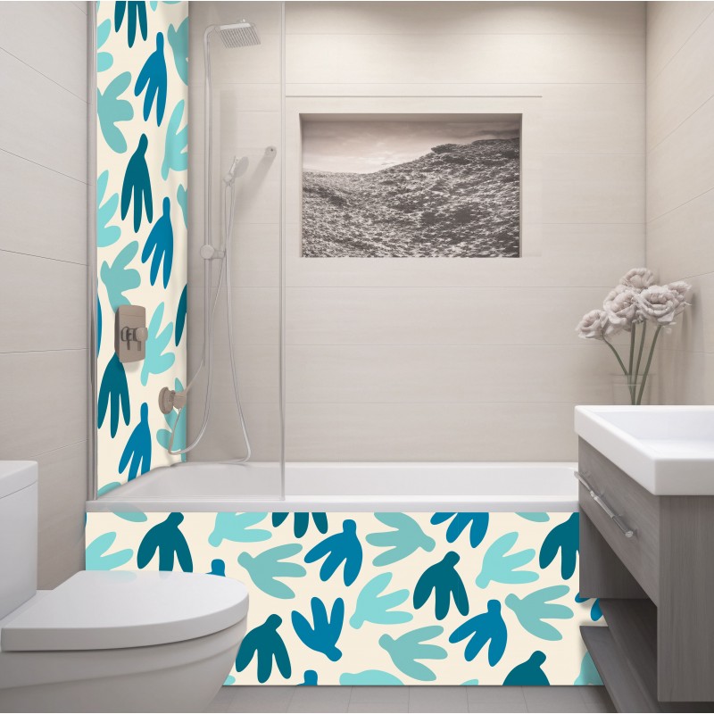 Crédence Salle de bain Abstraite Florale