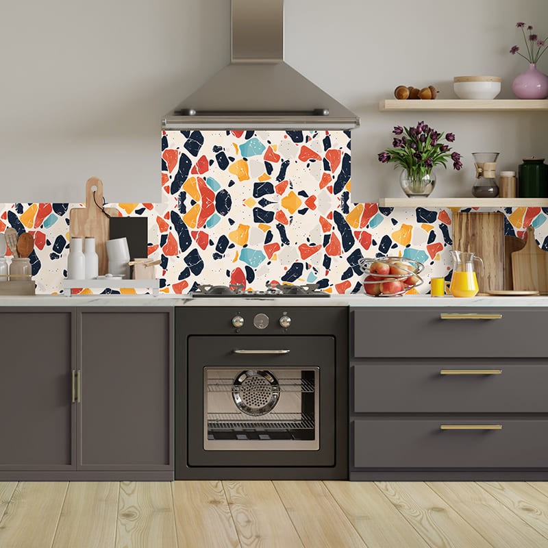 Crédence Cuisine Aspect Mosaïque