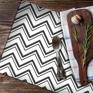 Set de Table imprimé motifs Chevrons décoration maison salle à manger et cuisine