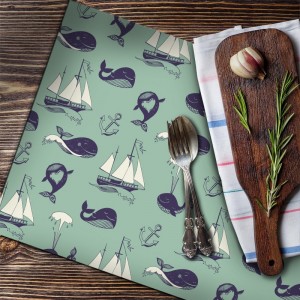 Set de Table imprimé motifs Océan décoration maison salle à manger et cuisine